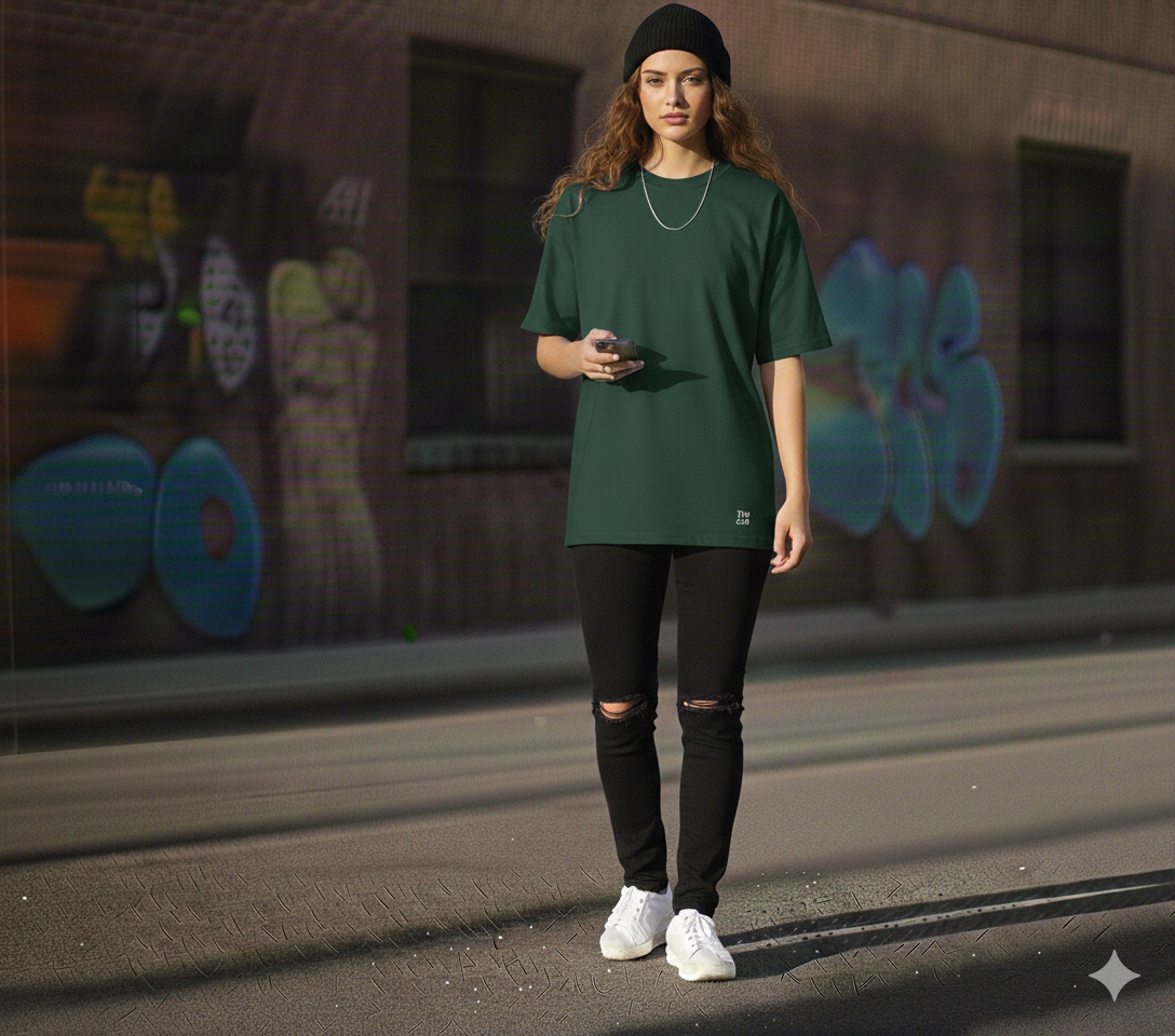 Oversized t-shirt - Green