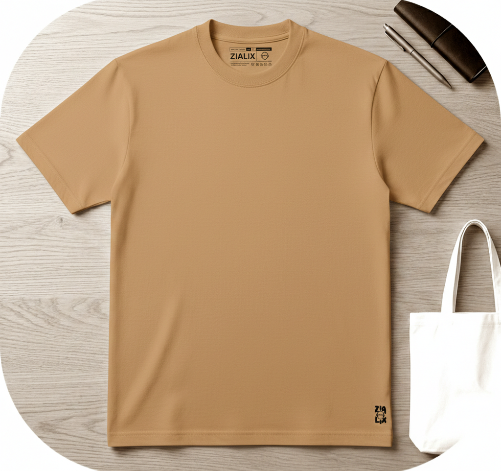Oversized t-shirt - Camel