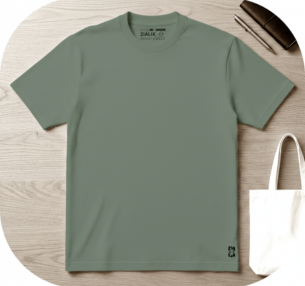 Oversized t-shirt - Cactus green