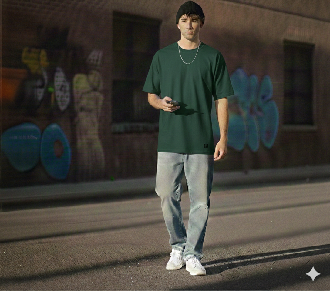 Oversized t-shirt - Green