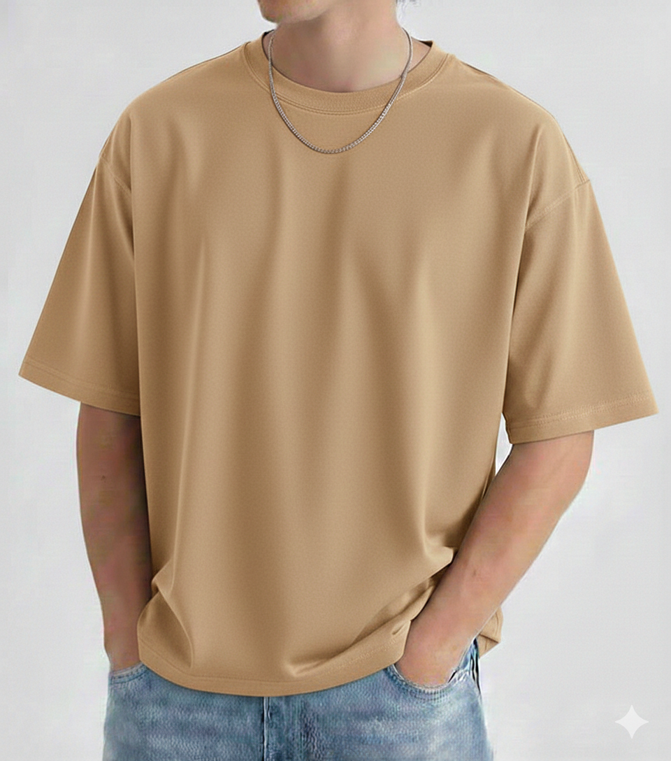 Boxi fit t-shirt - Camel